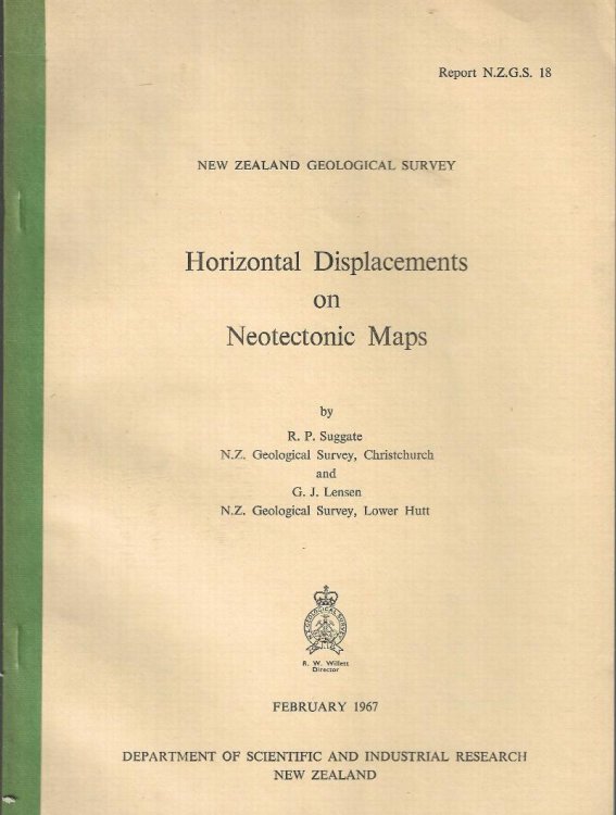 Image for Horizontal Displacements on Neotectonic Maps. New Zealand Geological Survey Bulletin 18. Horizontal Displacements on Neotectonic Maps. New Zealand Geological Survey Bulletin 18.