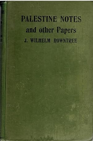 Image for Palestine Notes and Other papers. Palestine Notes and Other papers.