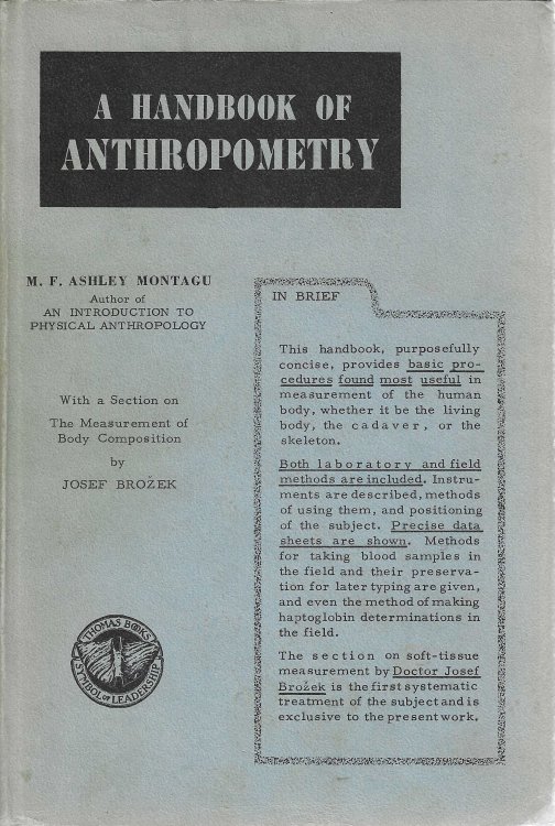 Image for A handbook of Anthropometry, with a section on The Measurement of Body Composition A handbook of Anthropometry, with a section on The Measurement of Body Composition