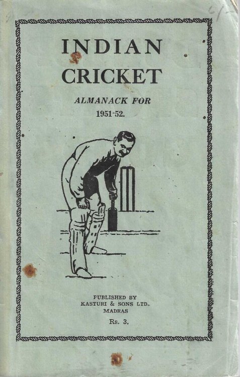Indian Cricket Almanack for 1951-52