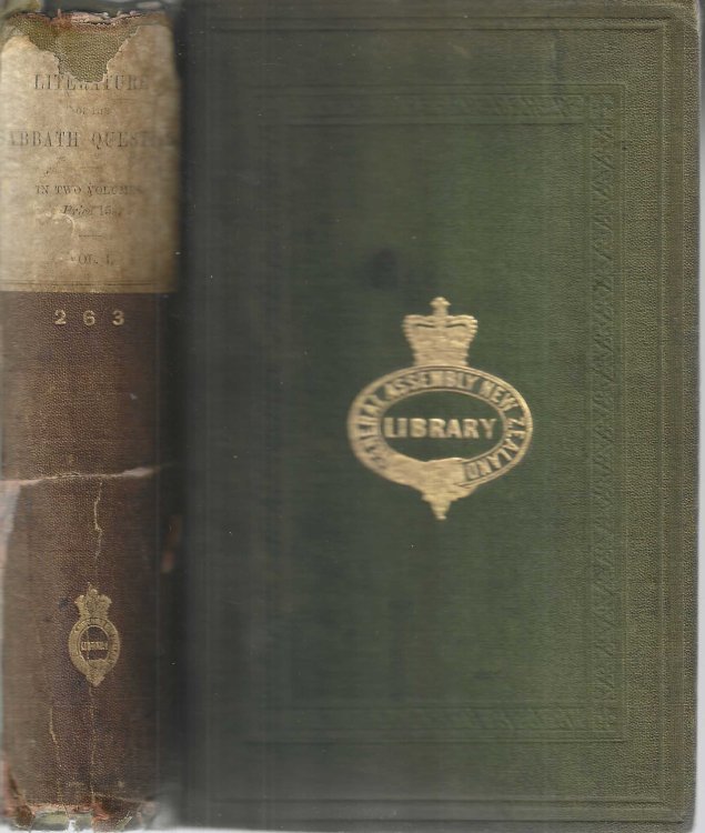 Image for The Literature of the Sabbath Question; Volume 1 The Literature of the Sabbath Question; Volume 1