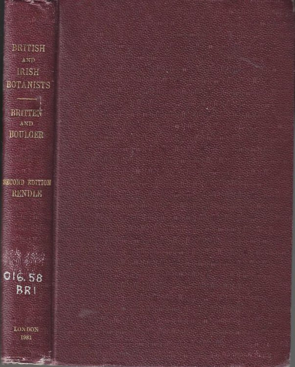 Image for A biographical index of deceased British and Irish botanists A biographical index of deceased British and Irish botanists