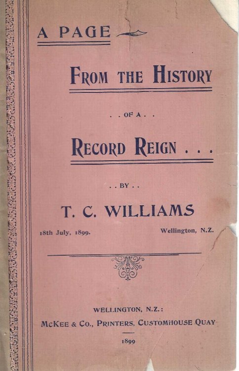 Image for A page from the history of a record reign A page from the history of a record reign