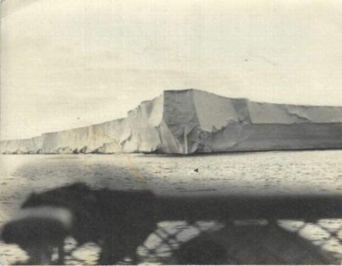 Silver gelatine photo: Iceberg Byrd Antarctic expedition