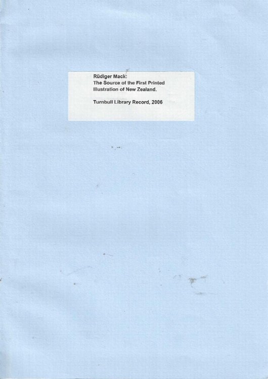 Image for The Source of the First Printed Illustration of New Zealand The Source of the First Printed Illustration of New Zealand