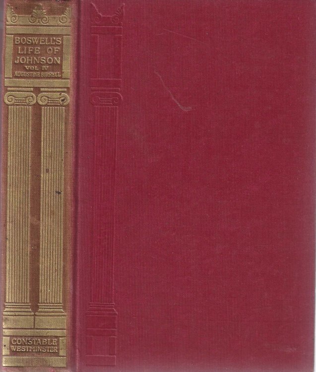 Image for Boswell's Life of Johnson. Vol. IV. Boswell's Life of Johnson. Vol. IV.