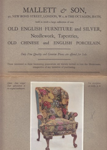 (Excerpt) Old English Furniture and silver, Needlework, Tapesties , Old