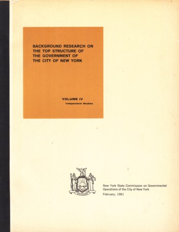 Image for Background Research on the Top Structure of the Government of the City Background Research on the Top Structure of the Government of the City