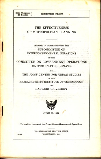 Effectiveness of Metropolitan Planning