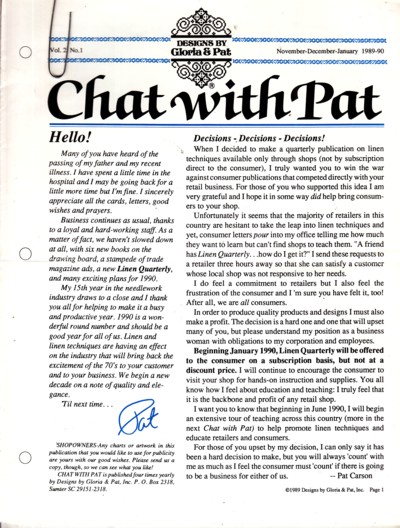 Chat with Pat: 5 issues