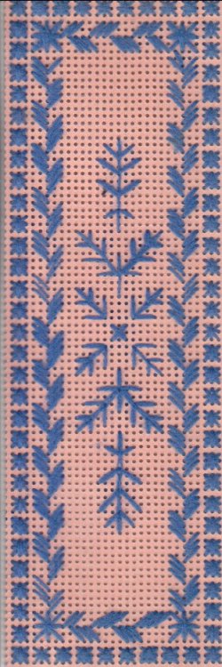 Perforated Paper Bookmark: Geometric Design