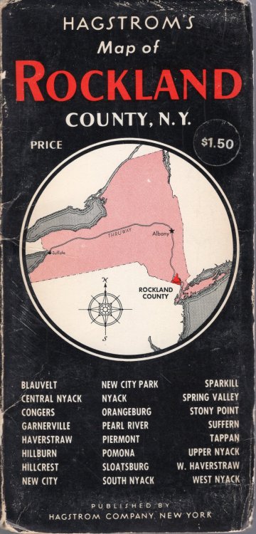 Map of Rockland County, NY