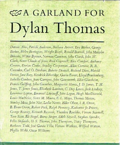 Image for A Garland for Dylan Thomas A Garland for Dylan Thomas