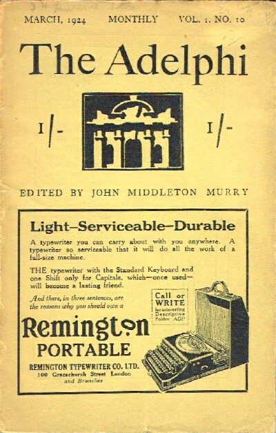 Image for The Adelphi (Vol. 1, No. 10, March, 1924) The Adelphi (Vol. 1, No. 10, March, 1924)