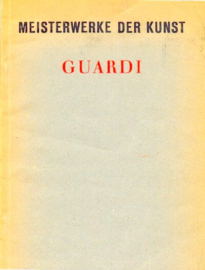 Image for FRANCESCO GUARDI FRANCESCO GUARDI