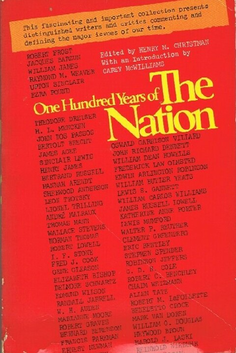 Image for ONE HUNDRED YEARS OF THE NATION: A CENTENNIAL ANTHOLOGY ONE HUNDRED YEARS OF THE NATION: A CENTENNIAL ANTHOLOGY