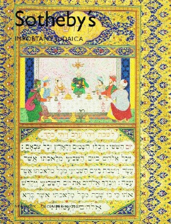 Image for Important Judaica (New York, 19 Dec 2007) Important Judaica (New York, 19 Dec 2007)