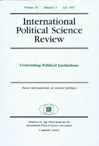 Image for International Political Science Review (Vol. 18, No. 5, July 1997) International Political Science Review (Vol. 18, No. 5, July 1997)