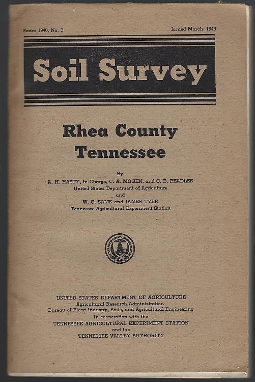 SOIL SURVEY, RHEA COUNTY TENNESSEE March 1948