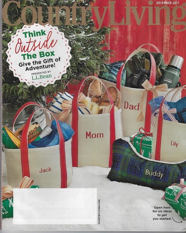 COUNTRY LIVING MAGAZINE DECEMBER 2017