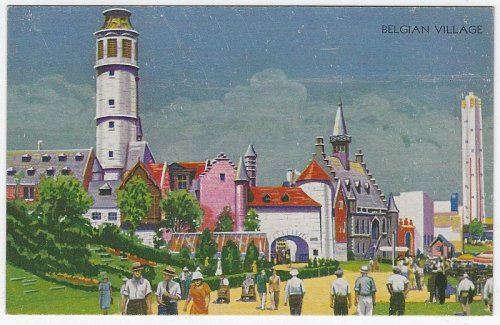 BELGIAN VILLAGE, A CENTURY OF PROGRESS, INTERNATIONAL EXPOSITION 1933, CHICAGO, ILLINOIS