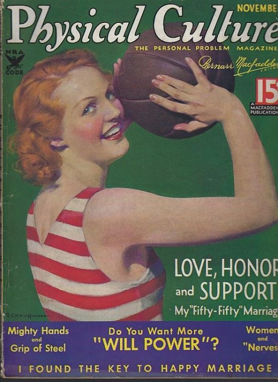 PHYSICAL CULTURE THE PERSONAL PROBLEM MAGAZINE NOVEMBER 1934