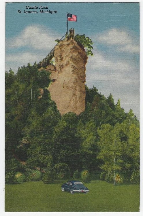CASTLE ROCK, ST. IGNACE, MICHIGAN