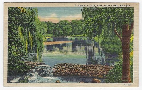LAGOON IN IRVING PARK, BATTLE CREEK, MICHIGAN