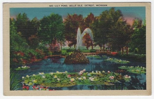 LILY POND, BELLE ISLE PARK, DETROIT, MICHIGAN