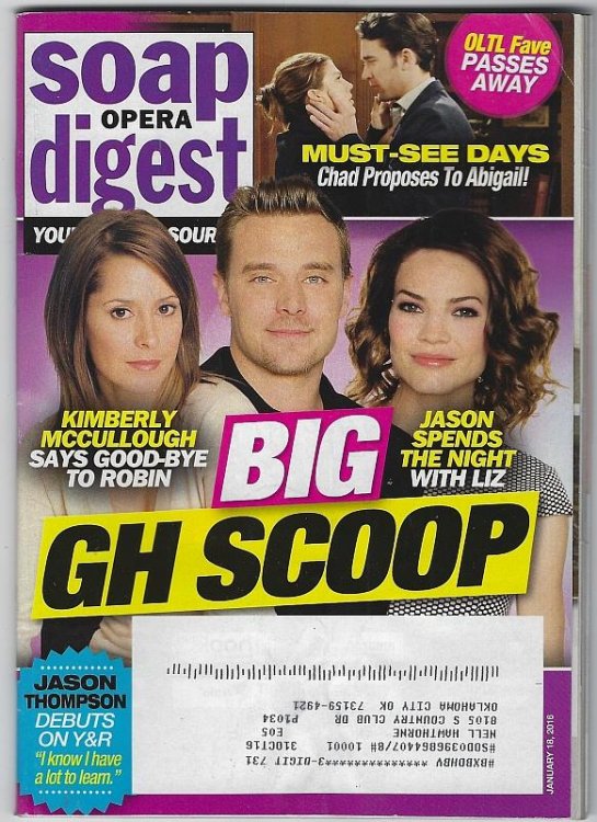 SOAP OPERA DIGEST JANUARY 18, 2016
