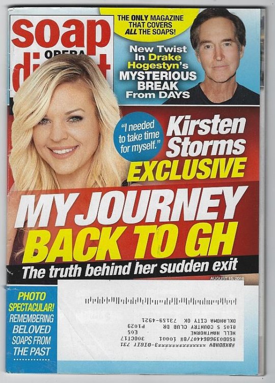 SOAP OPERA DIGEST AUGUST 15, 2016