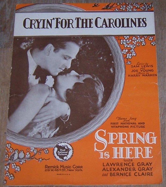 CRYIN' FOR THE CAROLINES