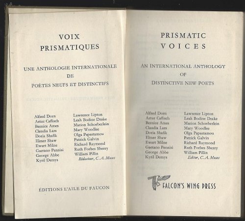 PRISMATIC VOICES An Anthology of Distinctive New Poets