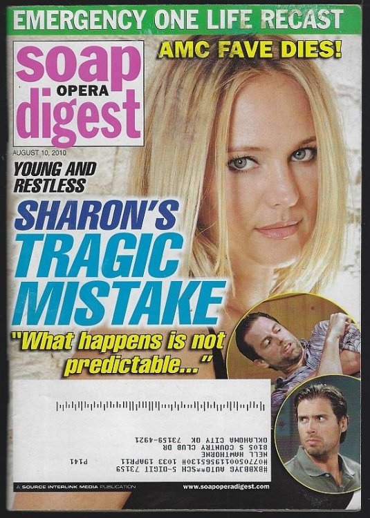 SOAP OPERA DIGEST AUGUST 10, 2010