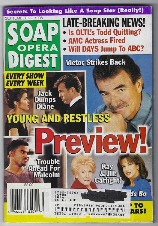 SOAP OPERA DIGEST SEPTEMBER 22, 1998