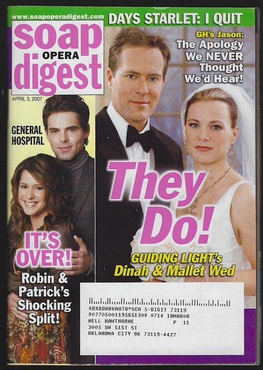 SOAP OPERA DIGEST APRIL 3, 2007