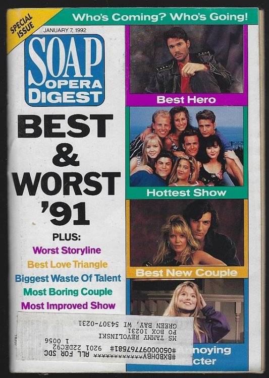 SOAP OPERA DIGEST JANUARY 7, 1992