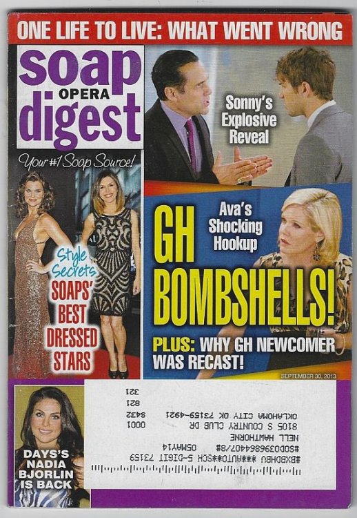 SOAP OPERA DIGEST SEPTEMBER 30, 2013