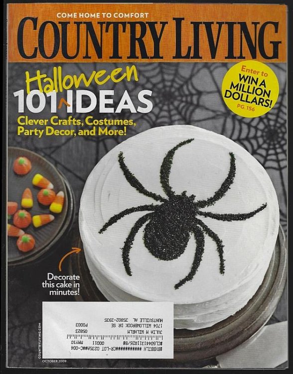 COUNTRY LIVING MAGAZINE OCTOBER 2009