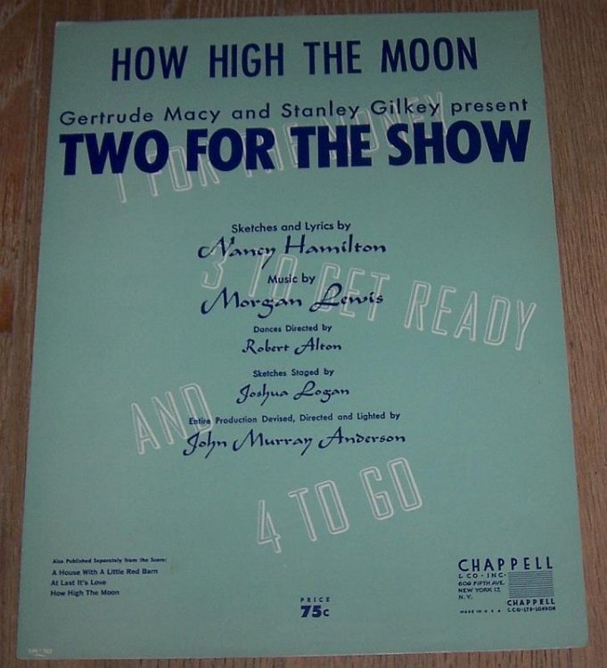 HOW HIGH THE MOON