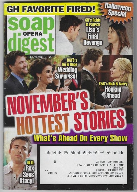 SOAP OPERA DIGEST NOVEMBER 1, 2011