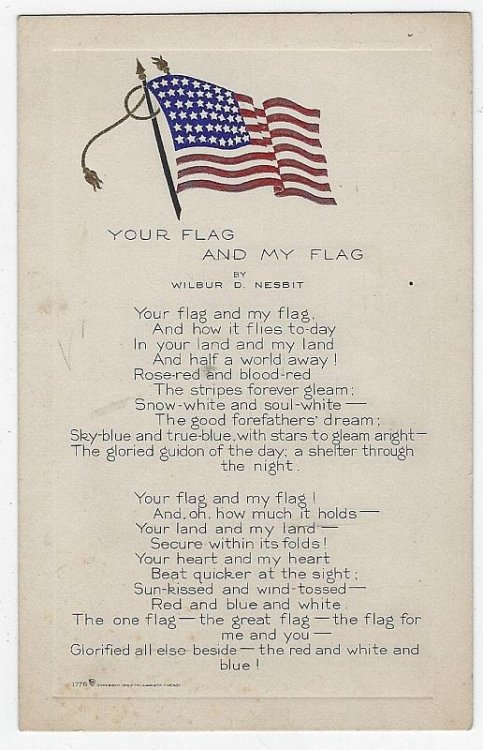 YOUR FLAG AND MY FLAG BY WILBUR D. NESBIT