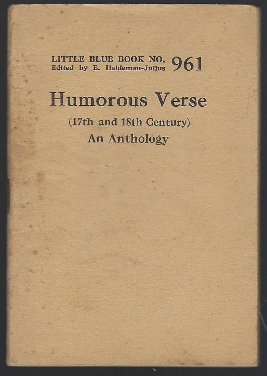HUMOROUS VERSE (17TH AND 18TH CENTURY) An Anthology