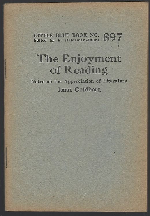 ENJOYMENT OF READING Notes on the Appreciation of Literature