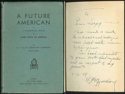 FUTURE AMERICAN A Biographical Sketch of Hans Peter of Gjersvik