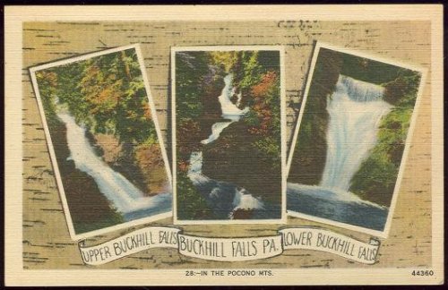 UPPER BUCK HILL FALLS, BUCK HILL FALLS, LOWER BUCK HILL FALLS, PENNSYLVANIA IN THE POCONO MOUNTAINS