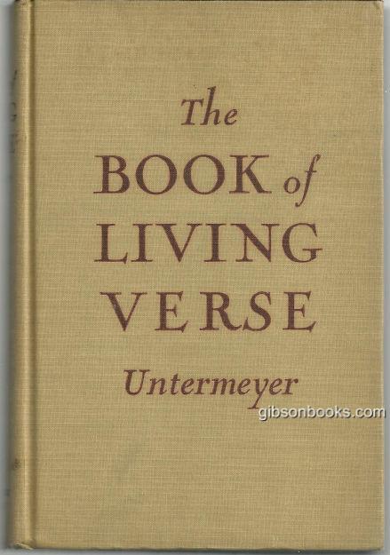 BOOK OF LIVING VERSE Limited to the Chief Poets