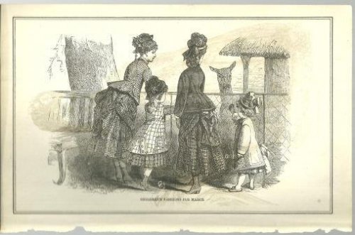 CHILDREN'S FASHIONS FOR MARCH 1876 PETERSON'S MAGAZINE
