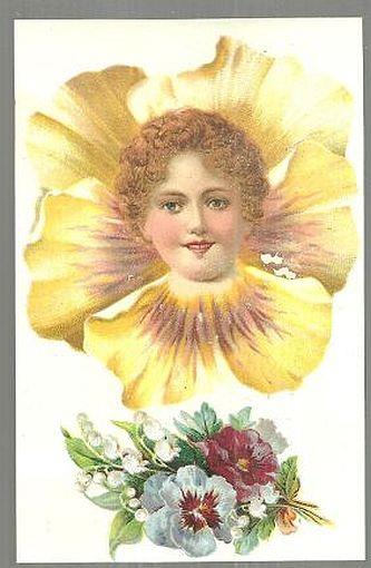 LOVELY FLOWER LADY WITH BOUQUET