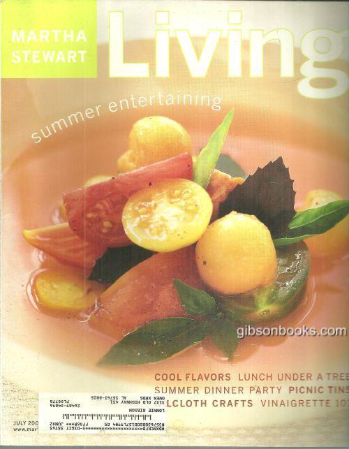 MARTHA STEWART LIVING MAGAZINE JULY/AUGUST 2001